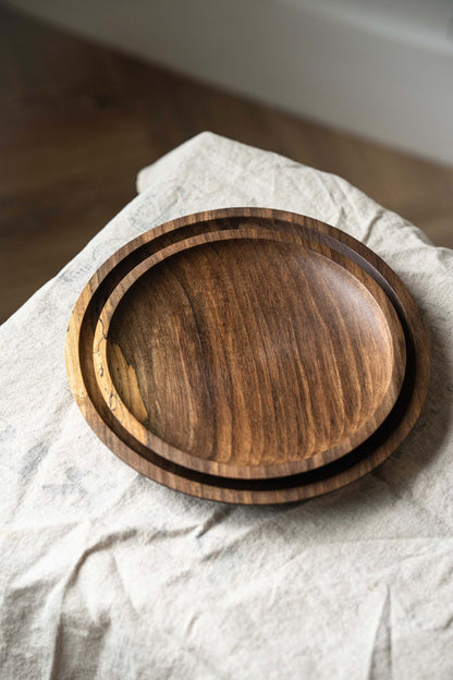 Walnut Wooden Plate