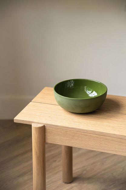 Green - Porcelain Salad Bowl