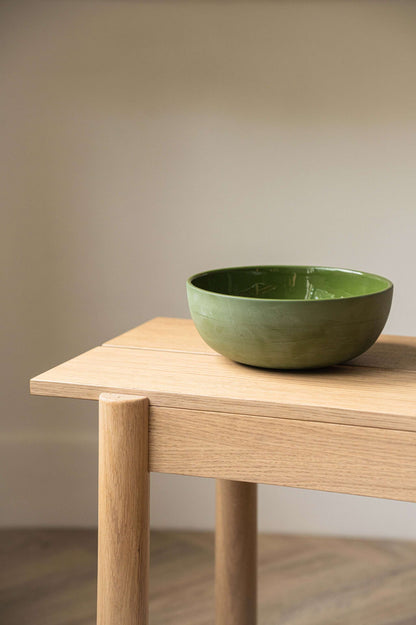 Green - Porcelain Salad Bowl