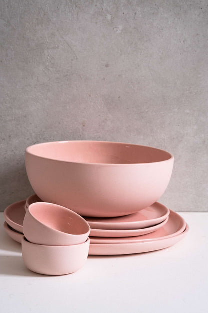Powder Pink - Porcelain Dinner Plates