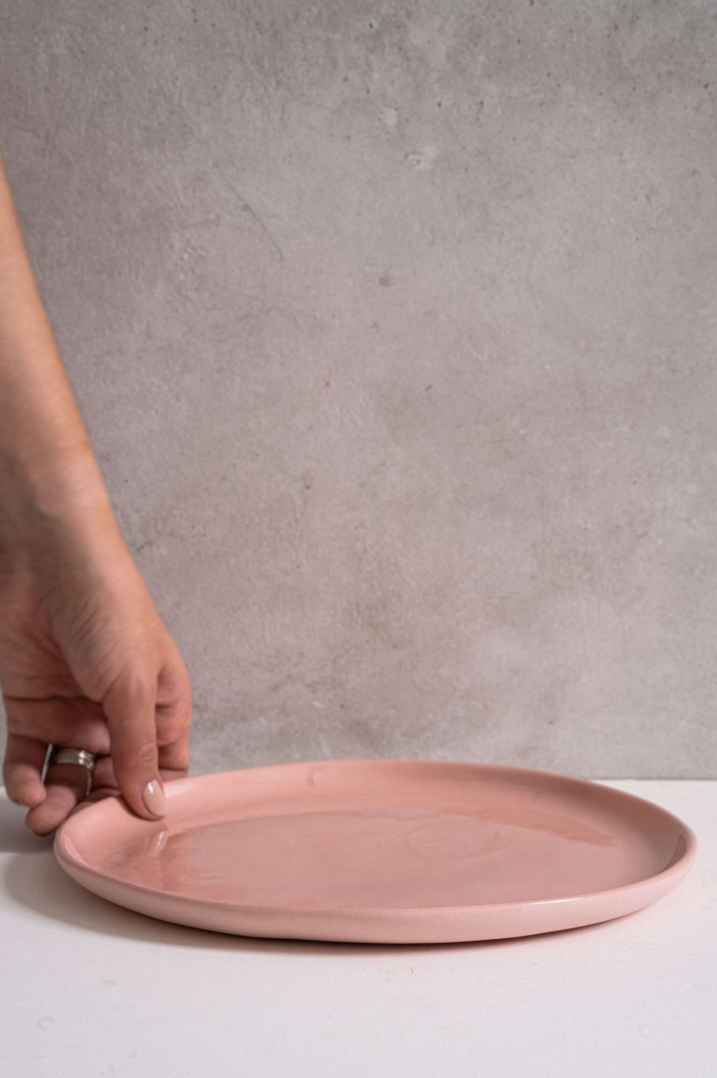 Powder Pink - Porcelain Dinner Plates
