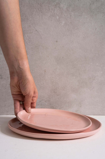 Powder Pink - Porcelain Dinner Plates