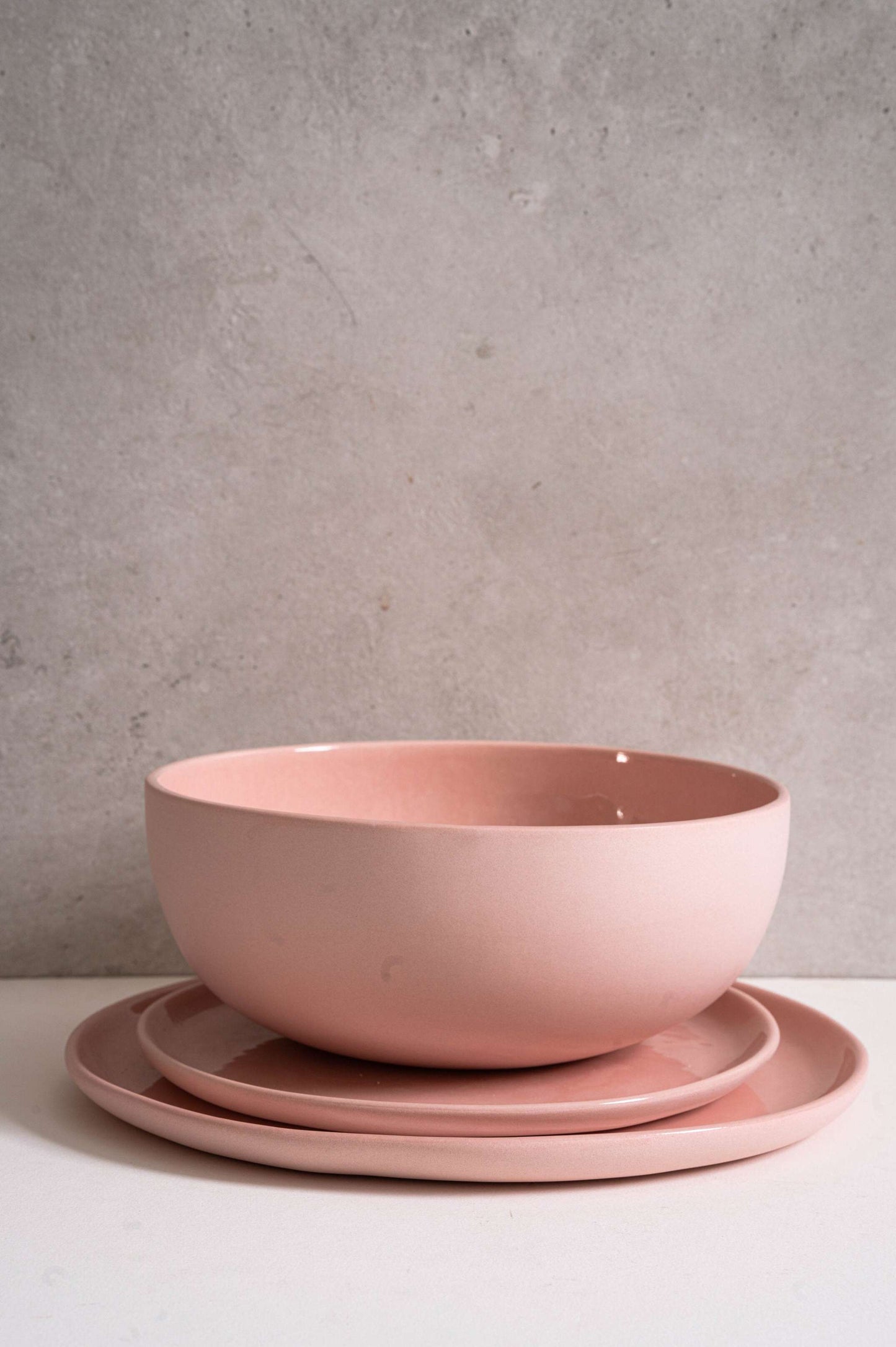Powder Pink - Porcelain Dinner Plates