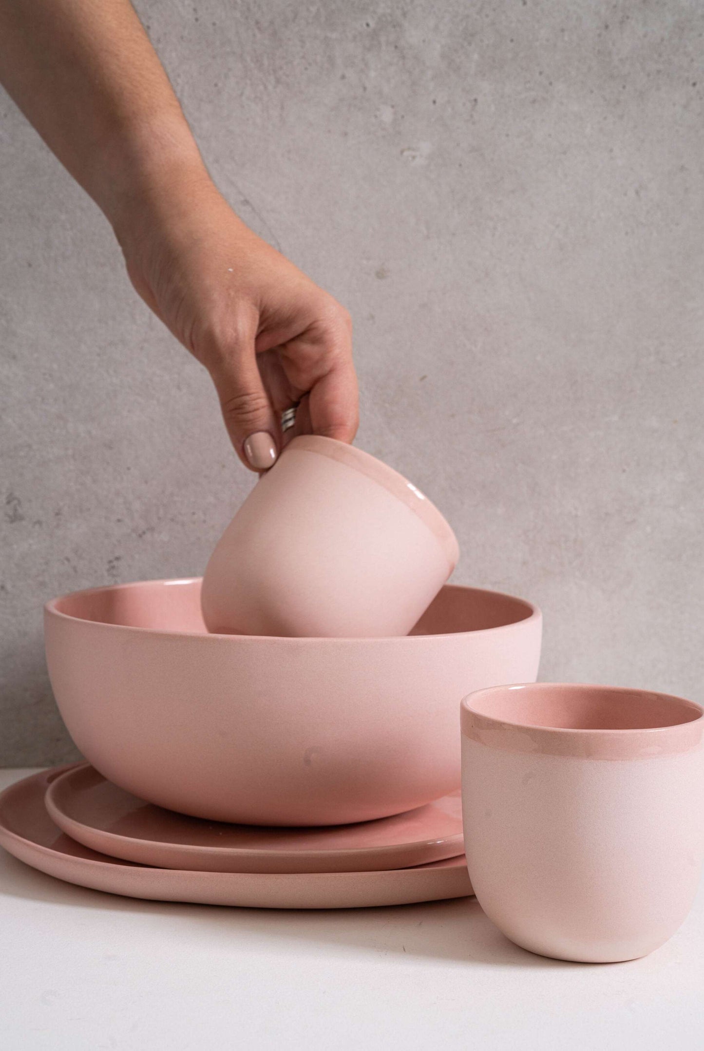 Powder Pink - Porcelain Coffee Cup