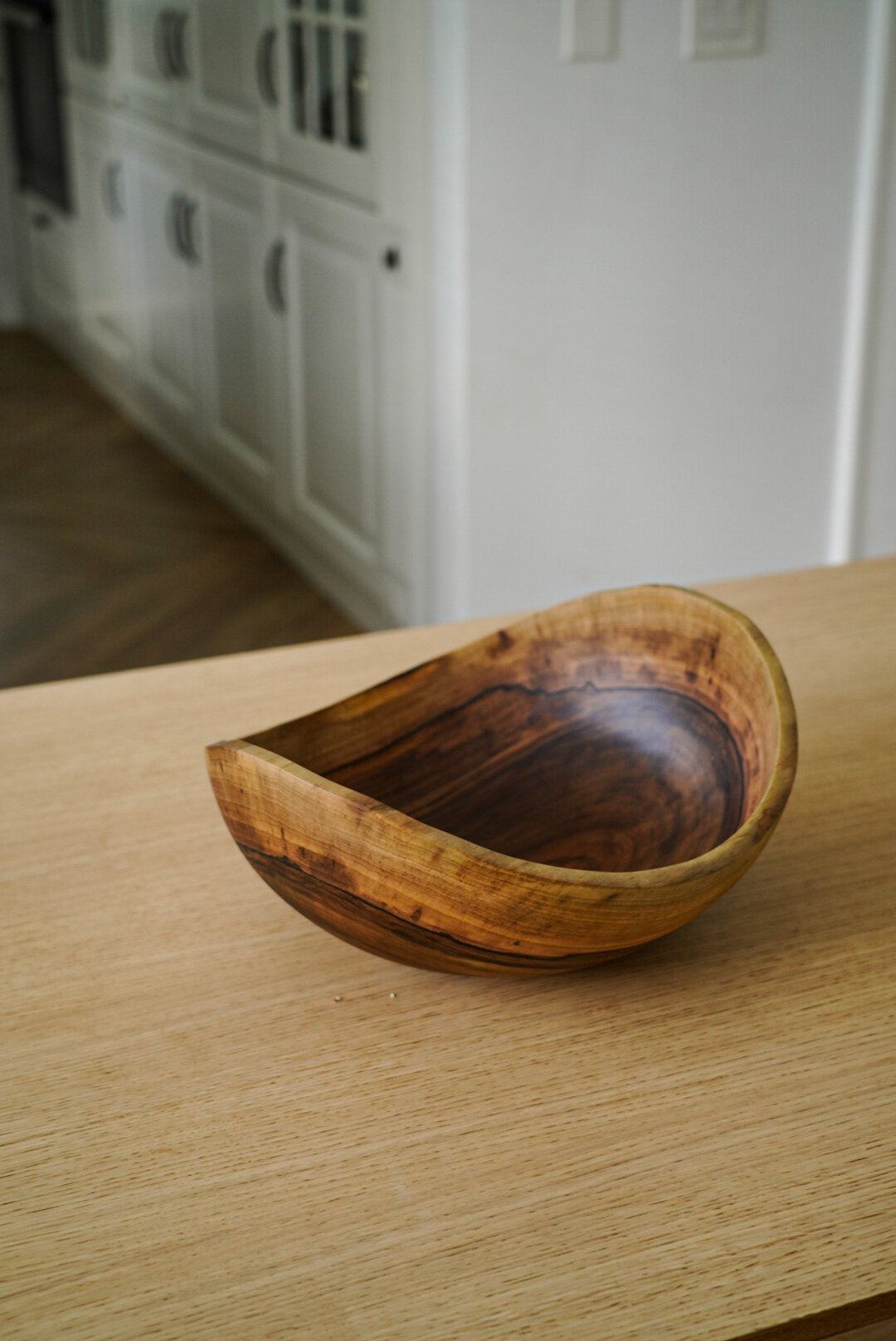 Walnut Extra Large Wooden Bowl