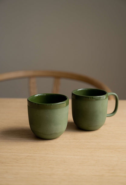 Green - Porcelain Coffee Mug