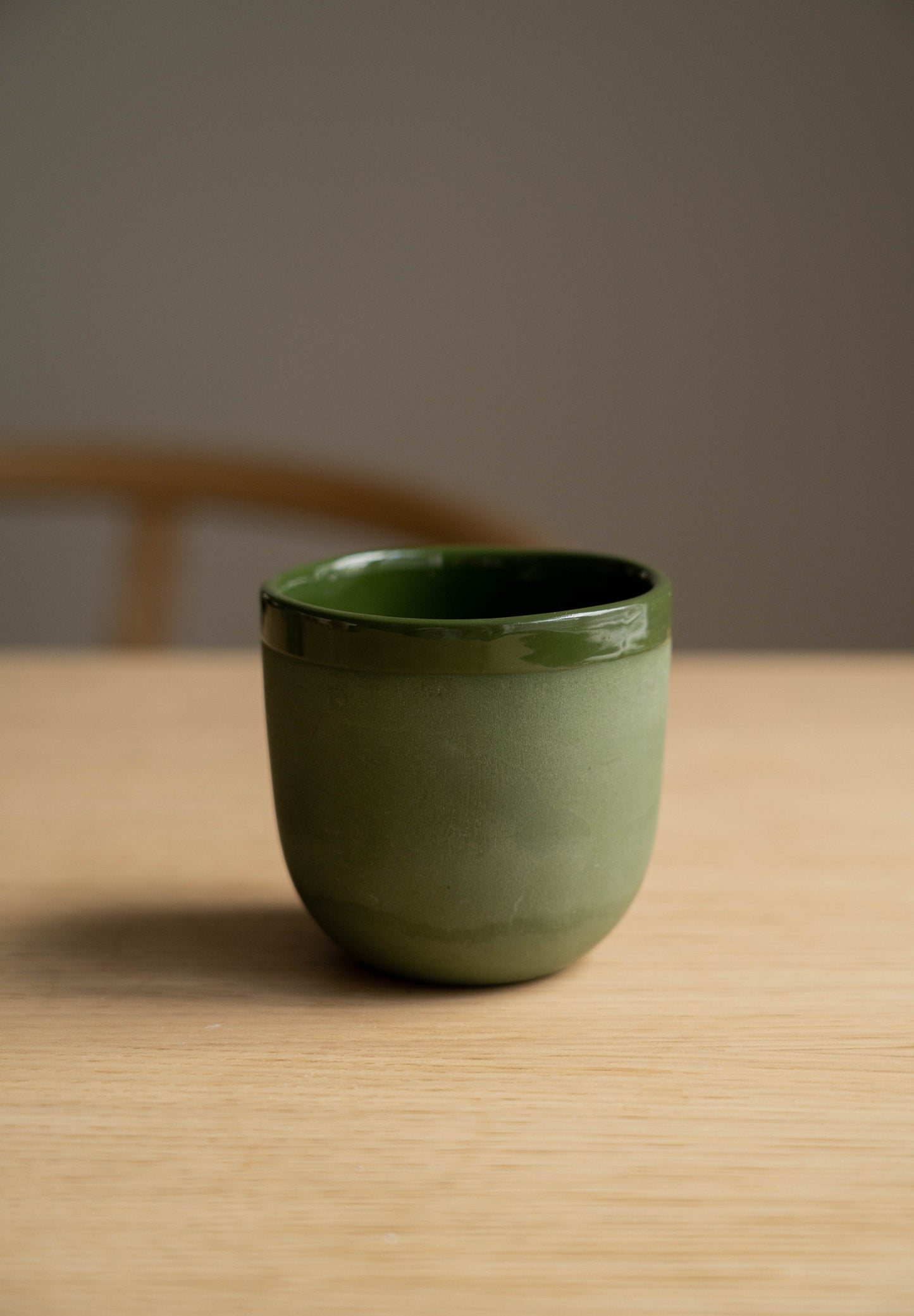 Green - Porcelain Coffee Cup.