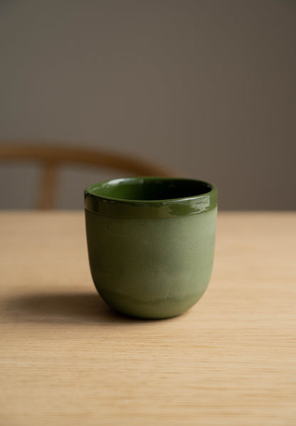 Green - Porcelain Coffee Cup.