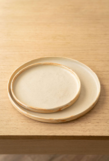 Beige Matte - Stoneware Dinner Plates