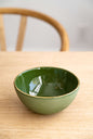Green w/ Gold Rim - Porcelain Bowl