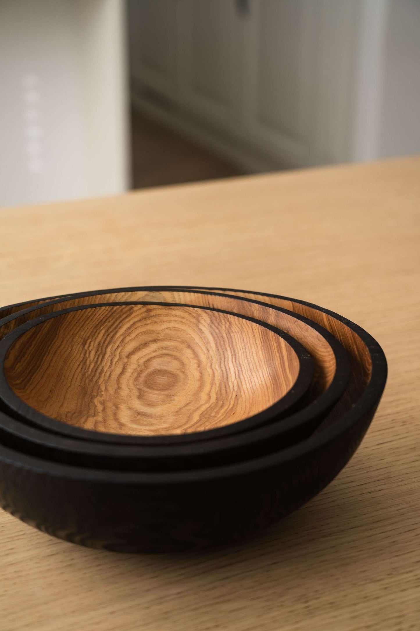 Half Charred Ashwood - Nesting Bowl Set
