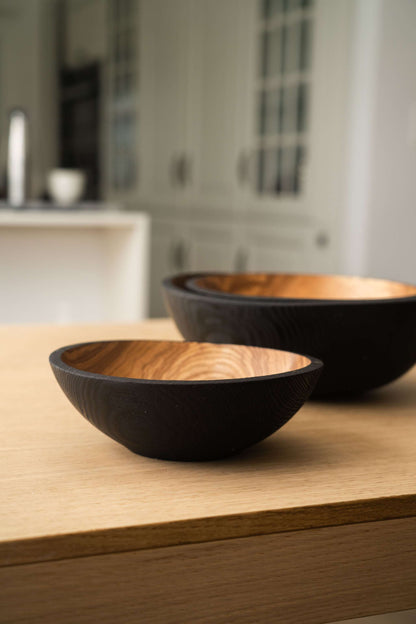 Half Charred Ashwood - Nesting Bowl Set