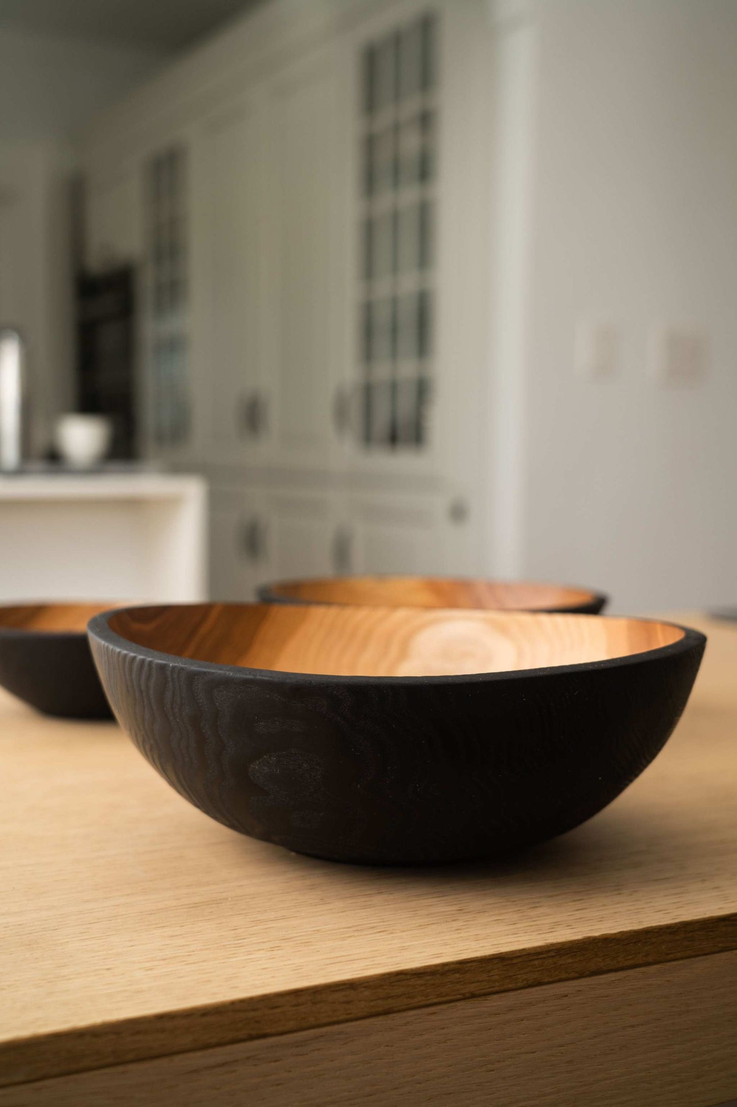 Half Charred Ashwood - Nesting Bowl Set