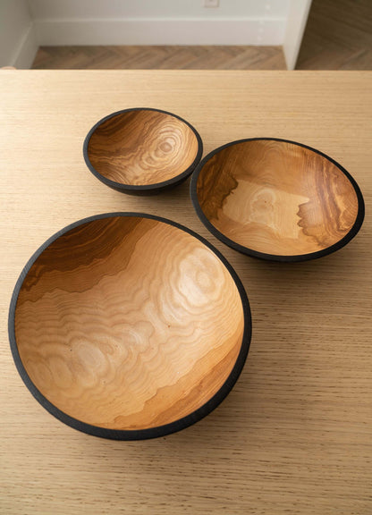 Half Charred Ashwood - Nesting Bowl Set
