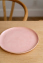 Powder Pink w/ Gold Rim - Porcelain Dinner Plates