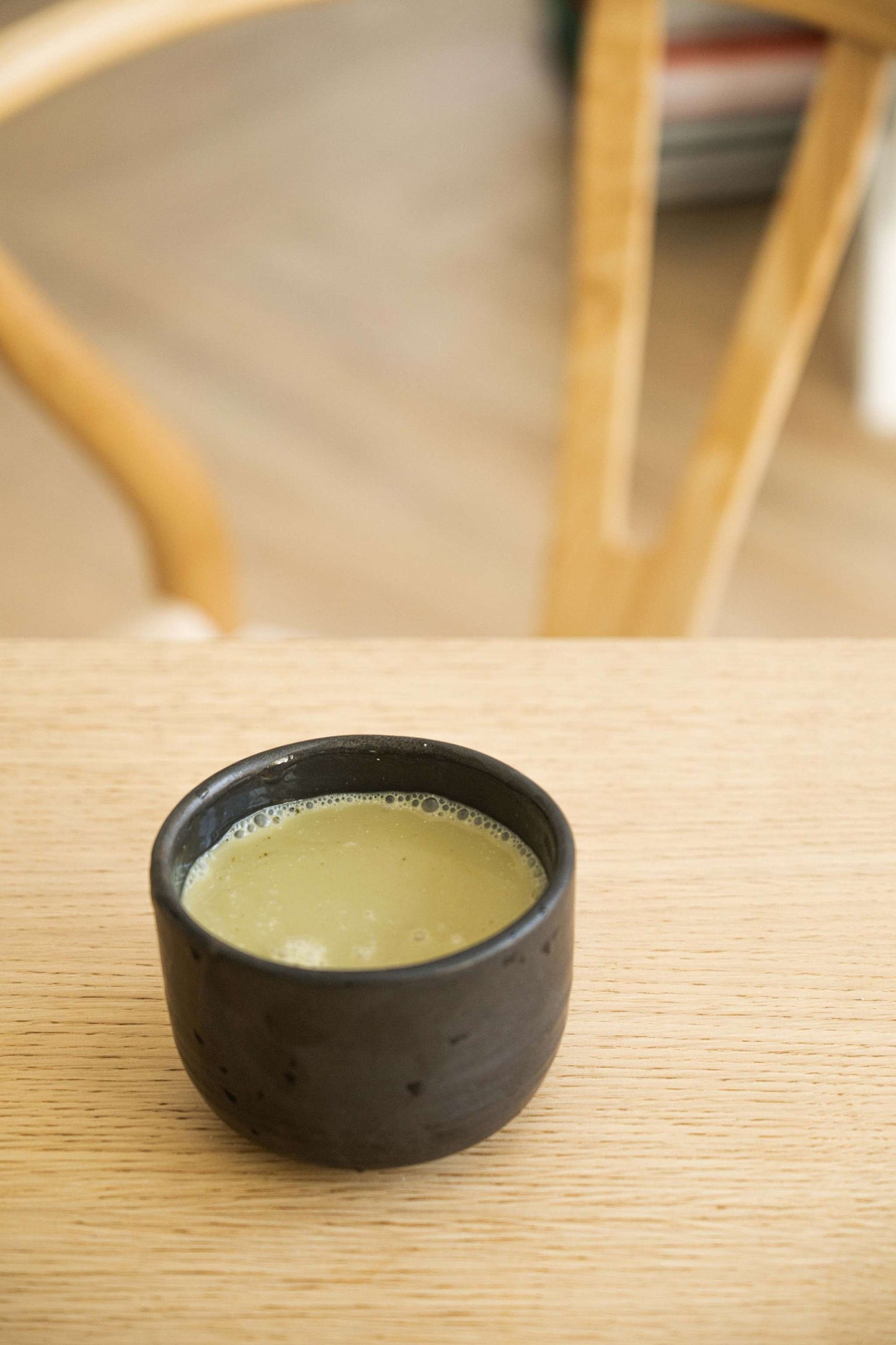Black - Stoneware Matcha Bowl