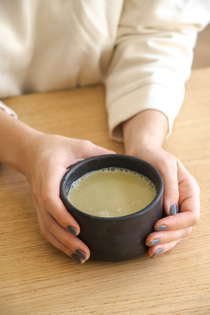 Black - Stoneware Matcha Bowl