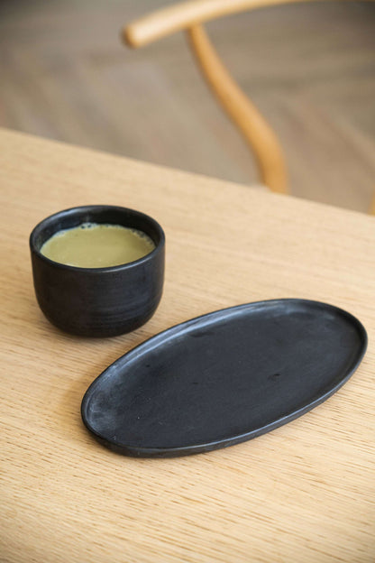 Black - Stoneware Matcha Bowl