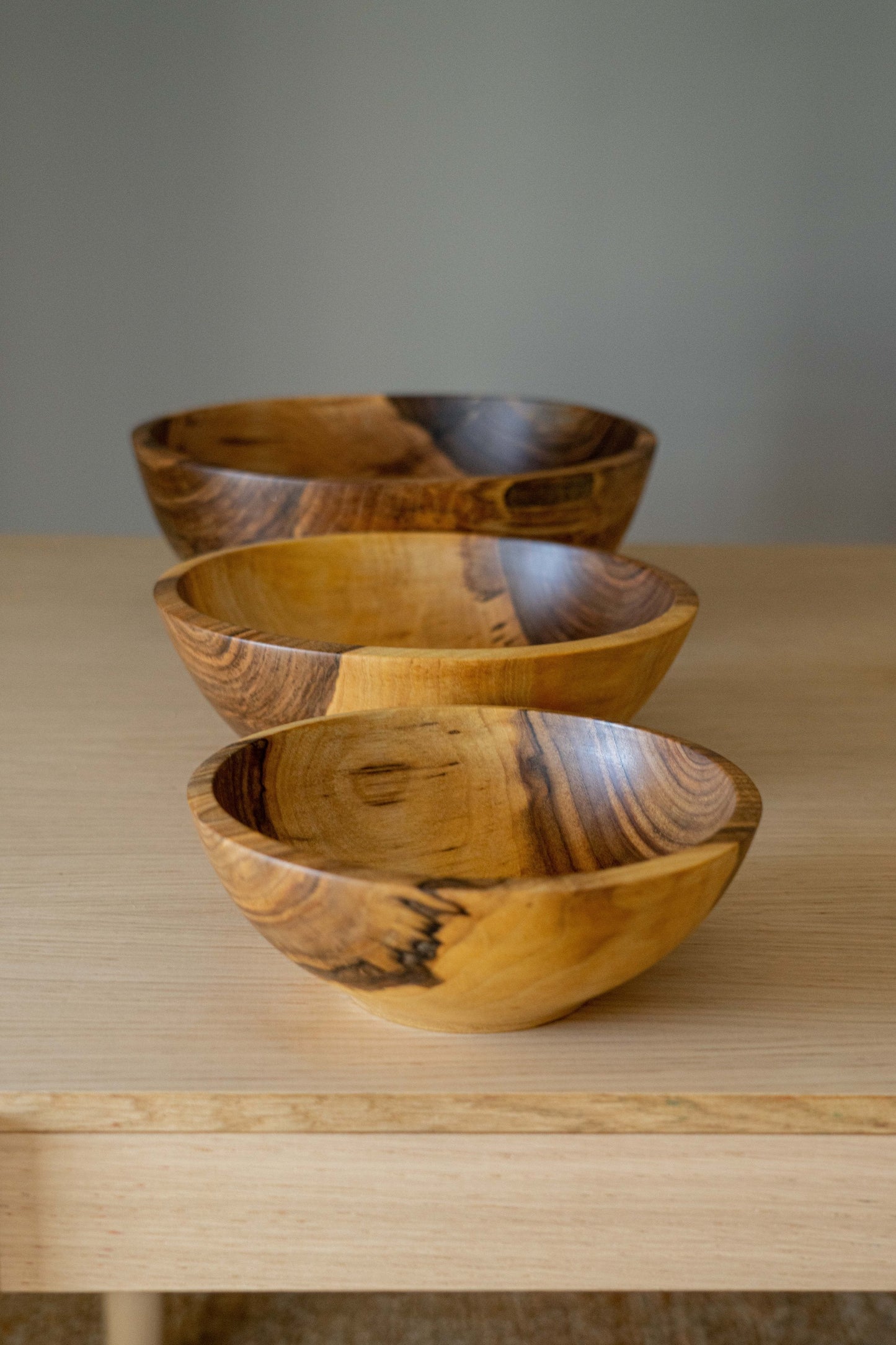 Walnut Nesting Bowl Set
