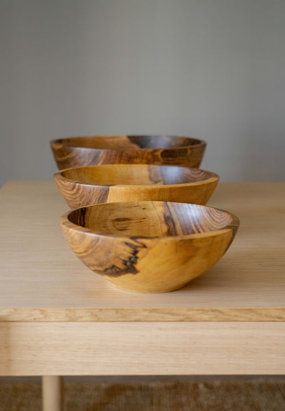 Walnut Nesting Bowl Set