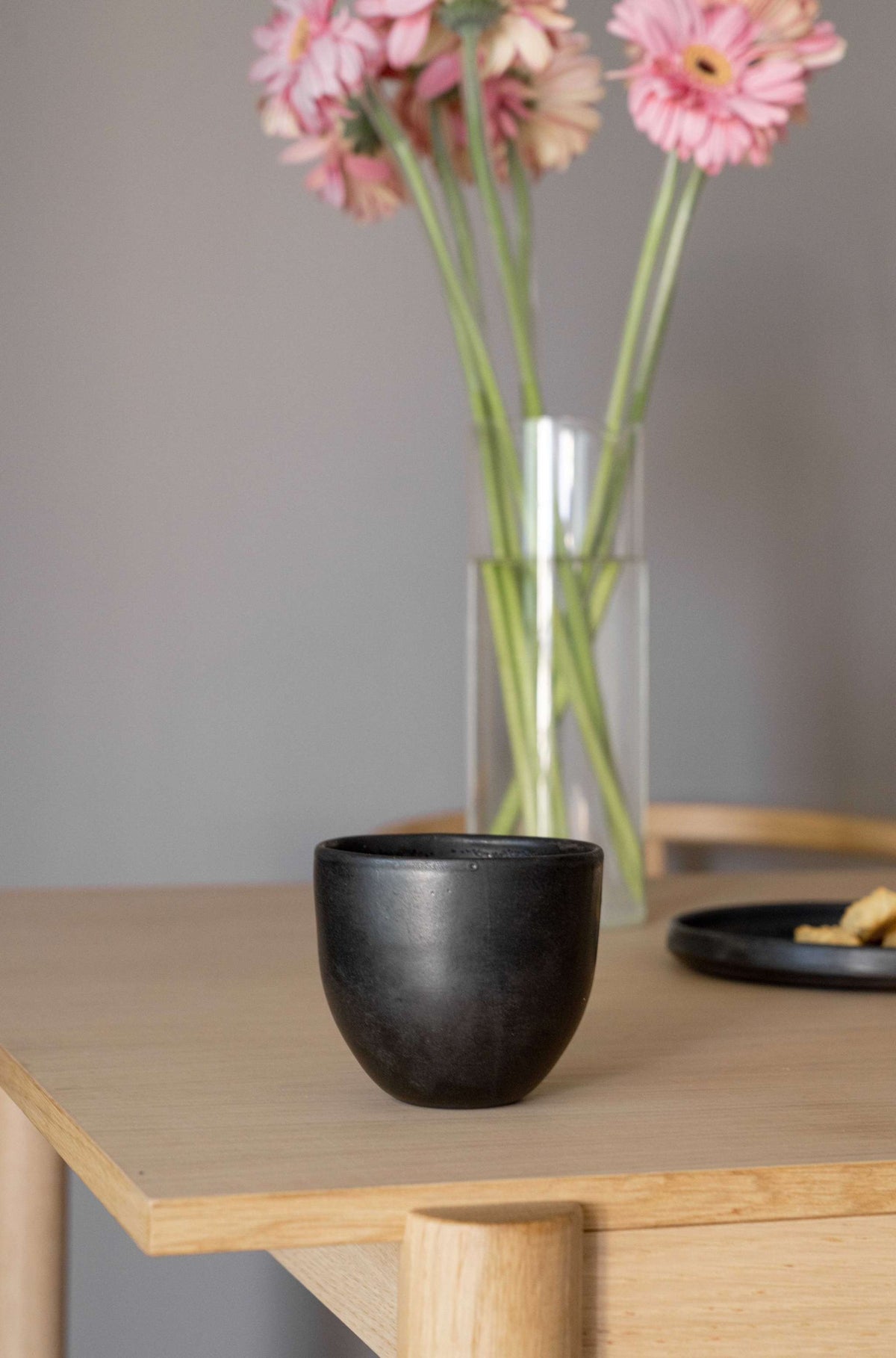 Black Matte - Stoneware Coffee Cup