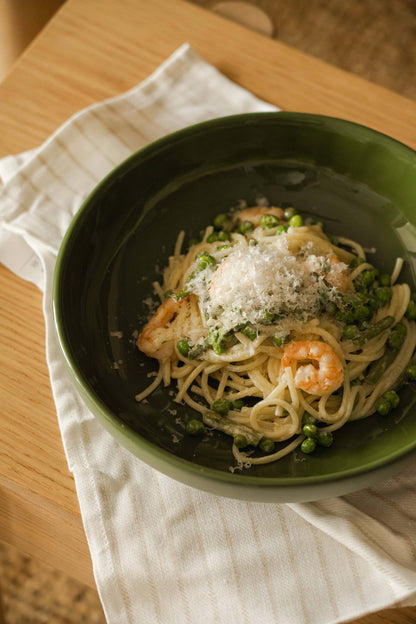 Green - Porcelain Pasta Bowl