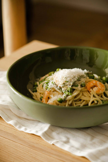 Green - Porcelain Pasta Bowl