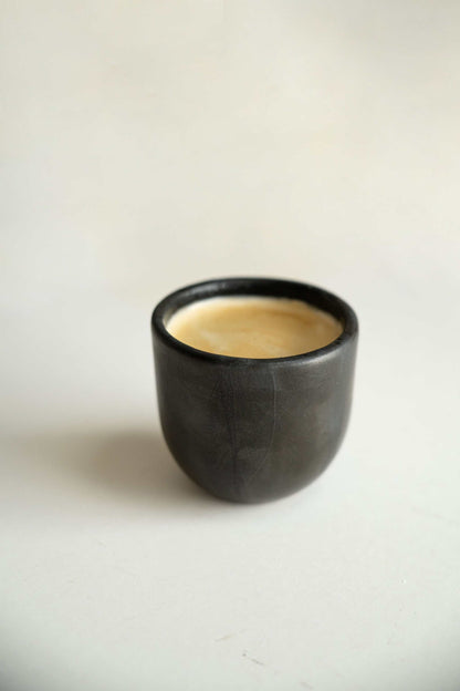 Black - Stoneware Espresso Cup