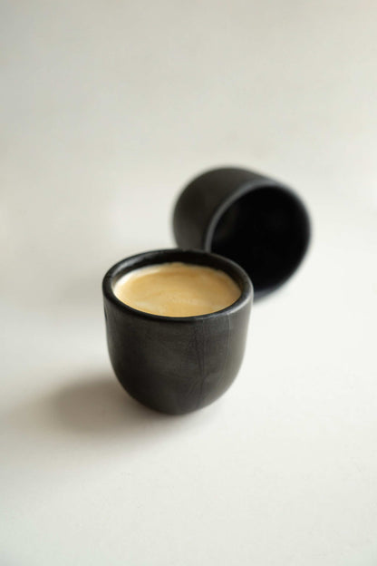 Black - Stoneware Espresso Cup