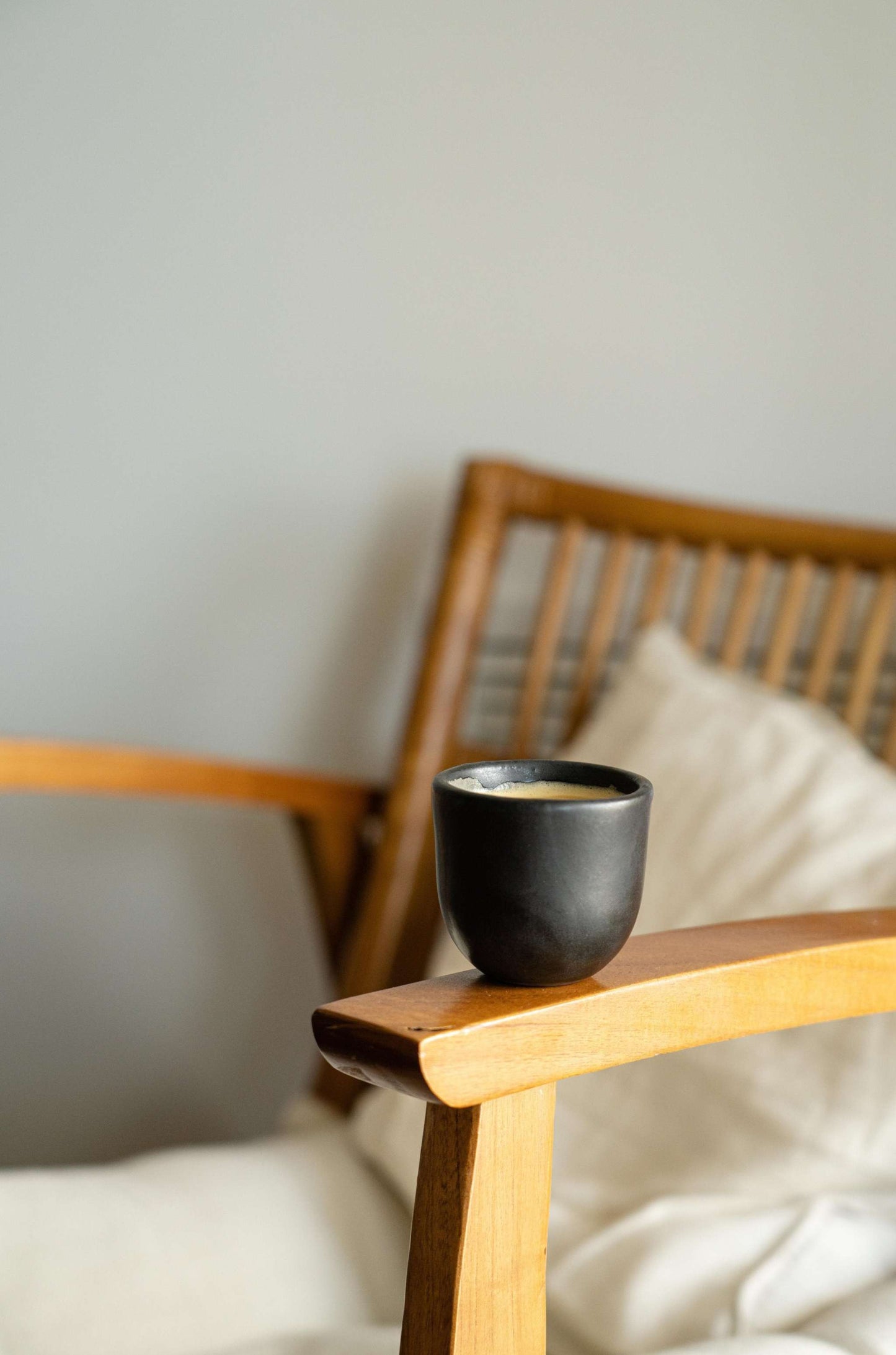 Black - Stoneware Espresso Cup
