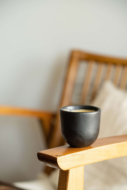 Black - Stoneware Espresso Cup