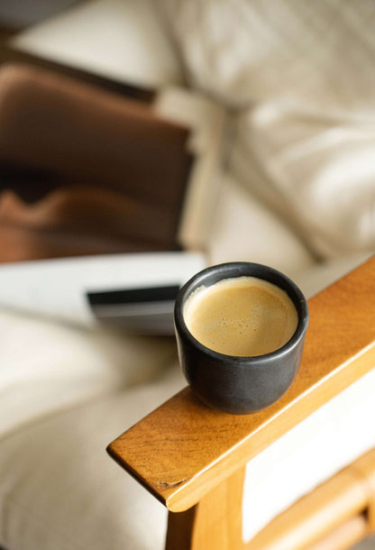 Black - Stoneware Espresso Cup