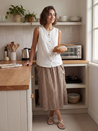 MARINA Elastic Waist Skirt