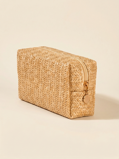Woven Travel Makeup/Toiletry Bag
