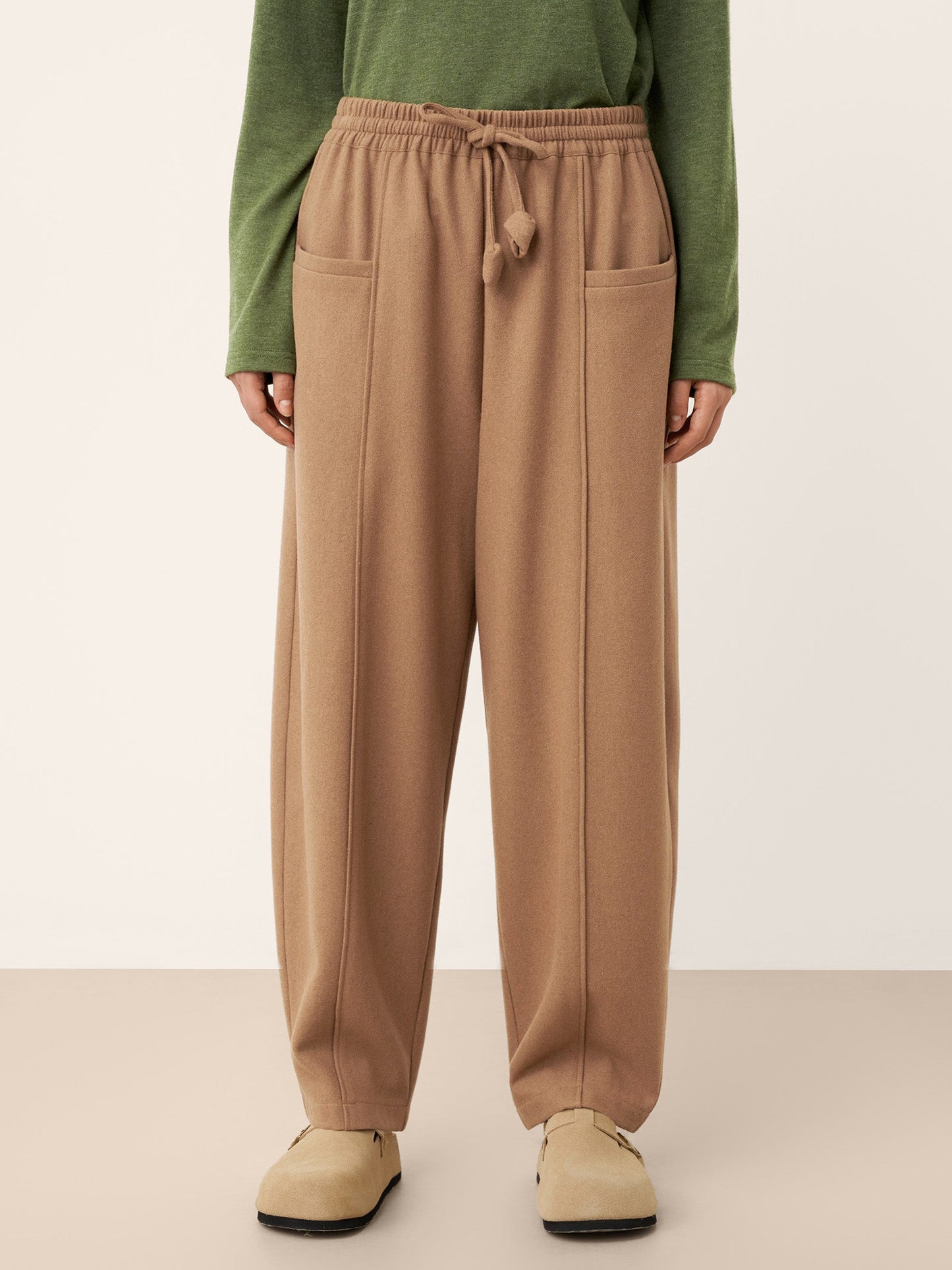 PRISCILLA Drawstring Patch Pocket Pants