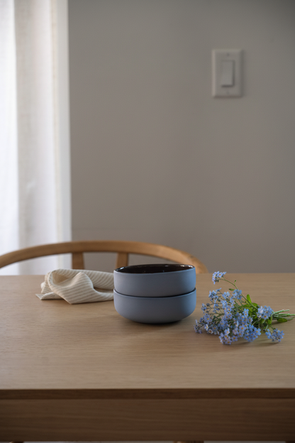 Forget-me-not/Chocolate Blue - Porcelain Bowl