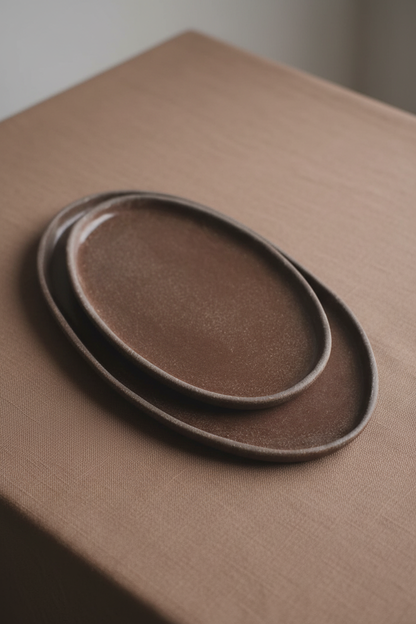 Pumpernikel - Oval Stoneware Serving Platter