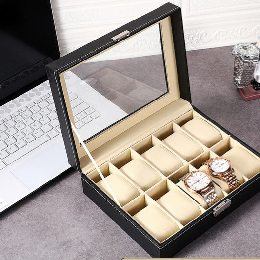 Simple Creative Leather Watch Storage Box