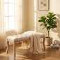 French Vintage Tufted Bench
