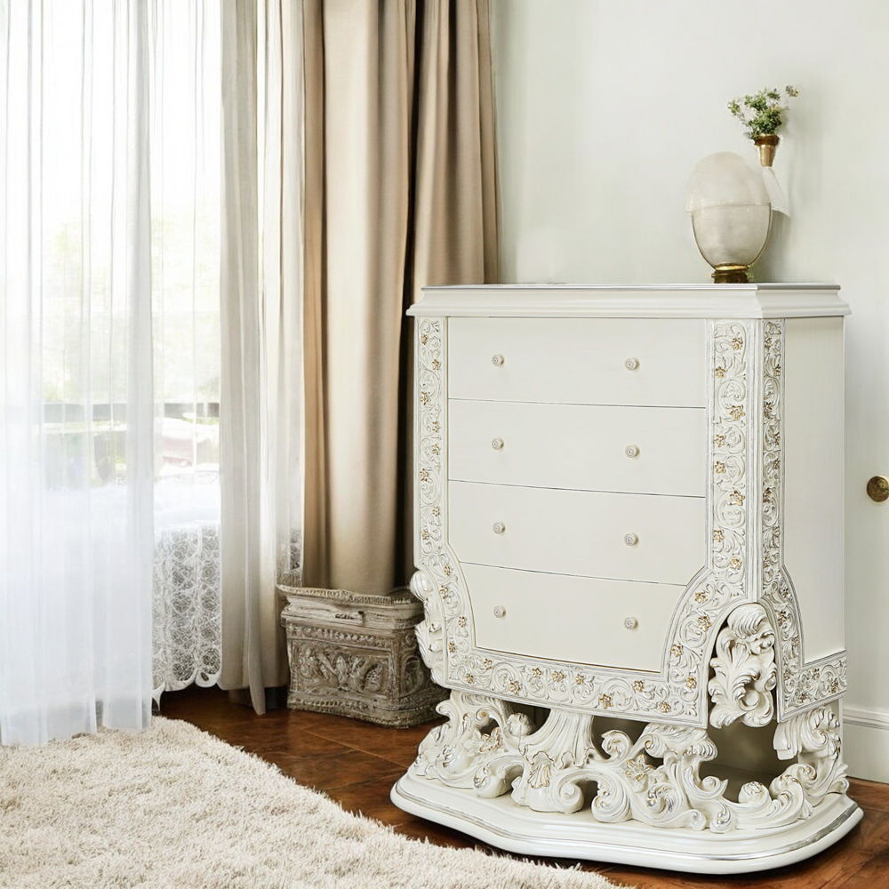 Adara - Chest - Antique Pearl White