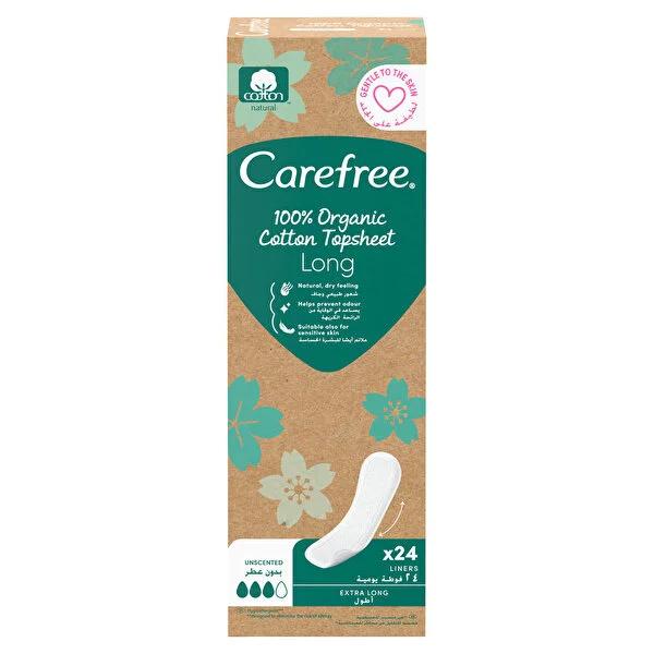 Organic Cotton Long Panty Liners - 24 Count