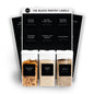Black Minimalist Pantry Labels