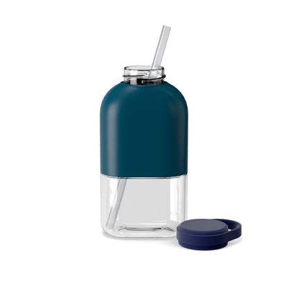 Slim Water Bottle 12 oz Blue Abyss / Midnight Blue - Set of 2