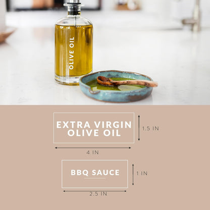 Clear Oil Vinegar Condiment Labels