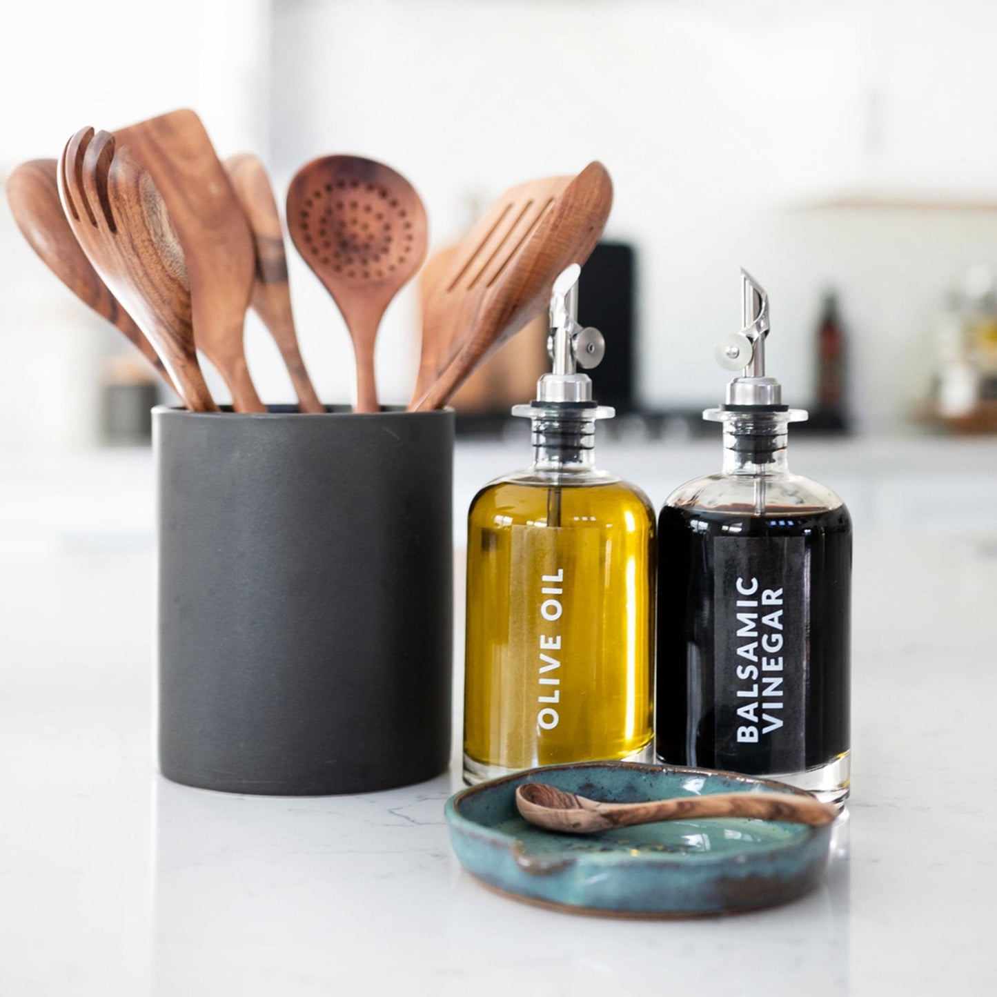 Clear Oil Vinegar Condiment Labels