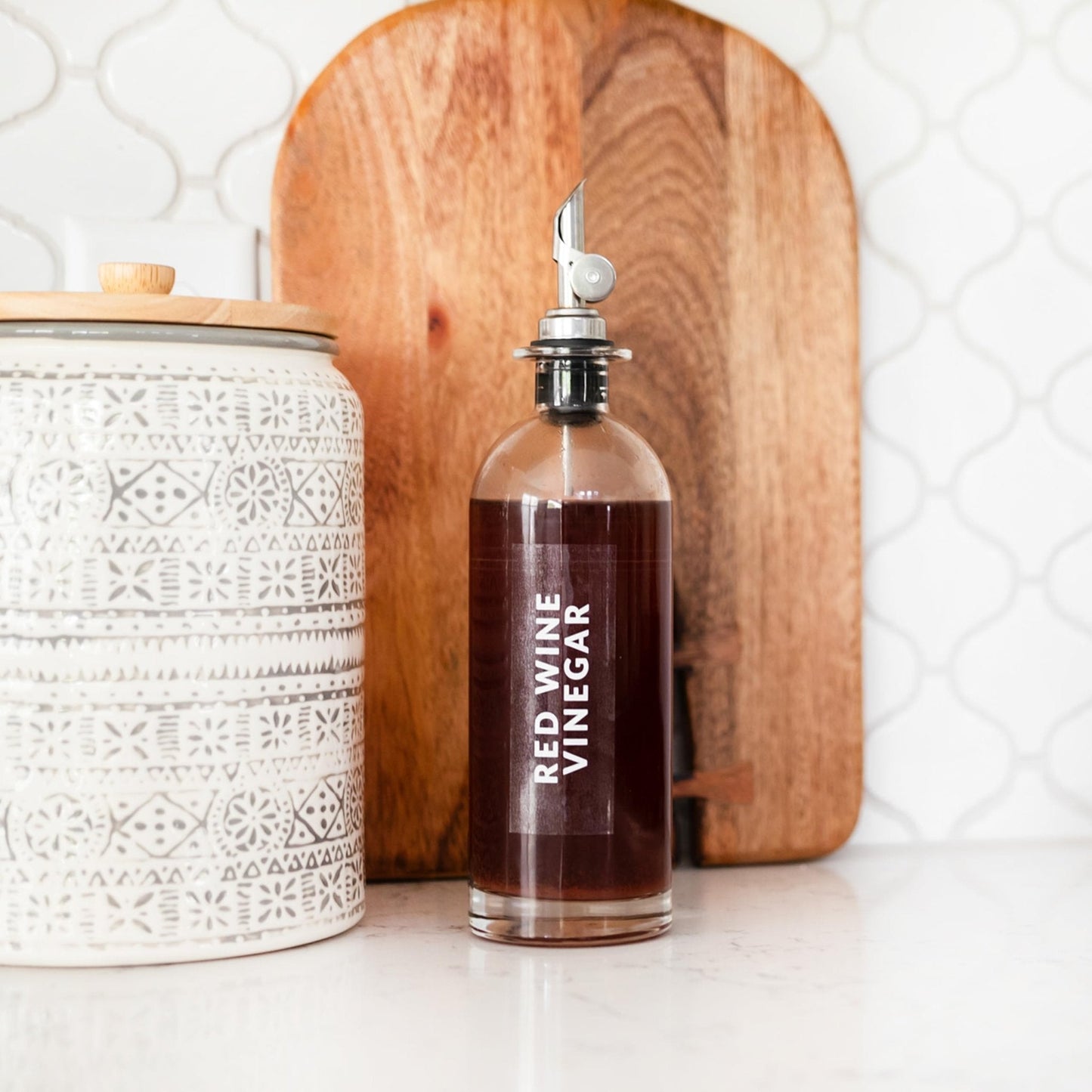Clear Oil Vinegar Condiment Labels