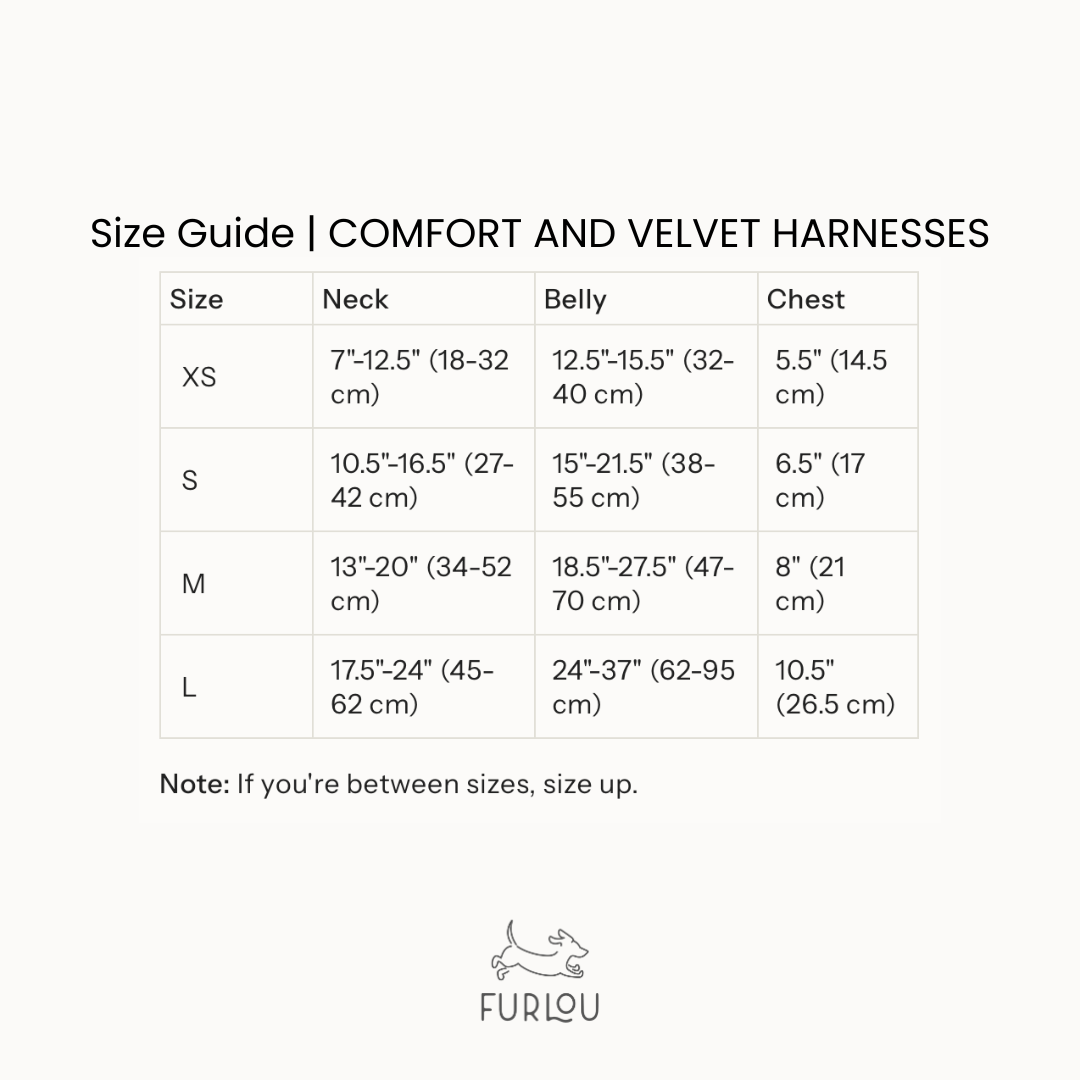 'Sand' - Velvet Dog Harness