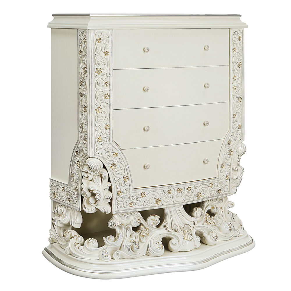 Adara - Chest - Antique Pearl White