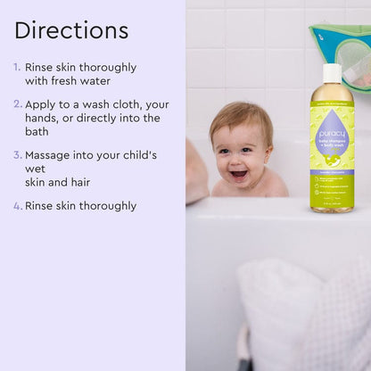 Puracy Baby Shampoo & Body Wash (Tear-Free)