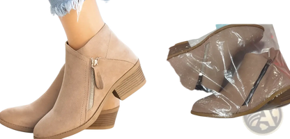Dr. Martens Suede Chunky Heel Side Zip Boots